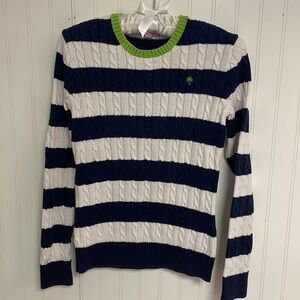 Lilly Pulitzer Striped Cable Knit Sweater